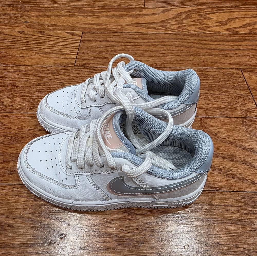 Nike Air Force I Pink and Gray-kids 11